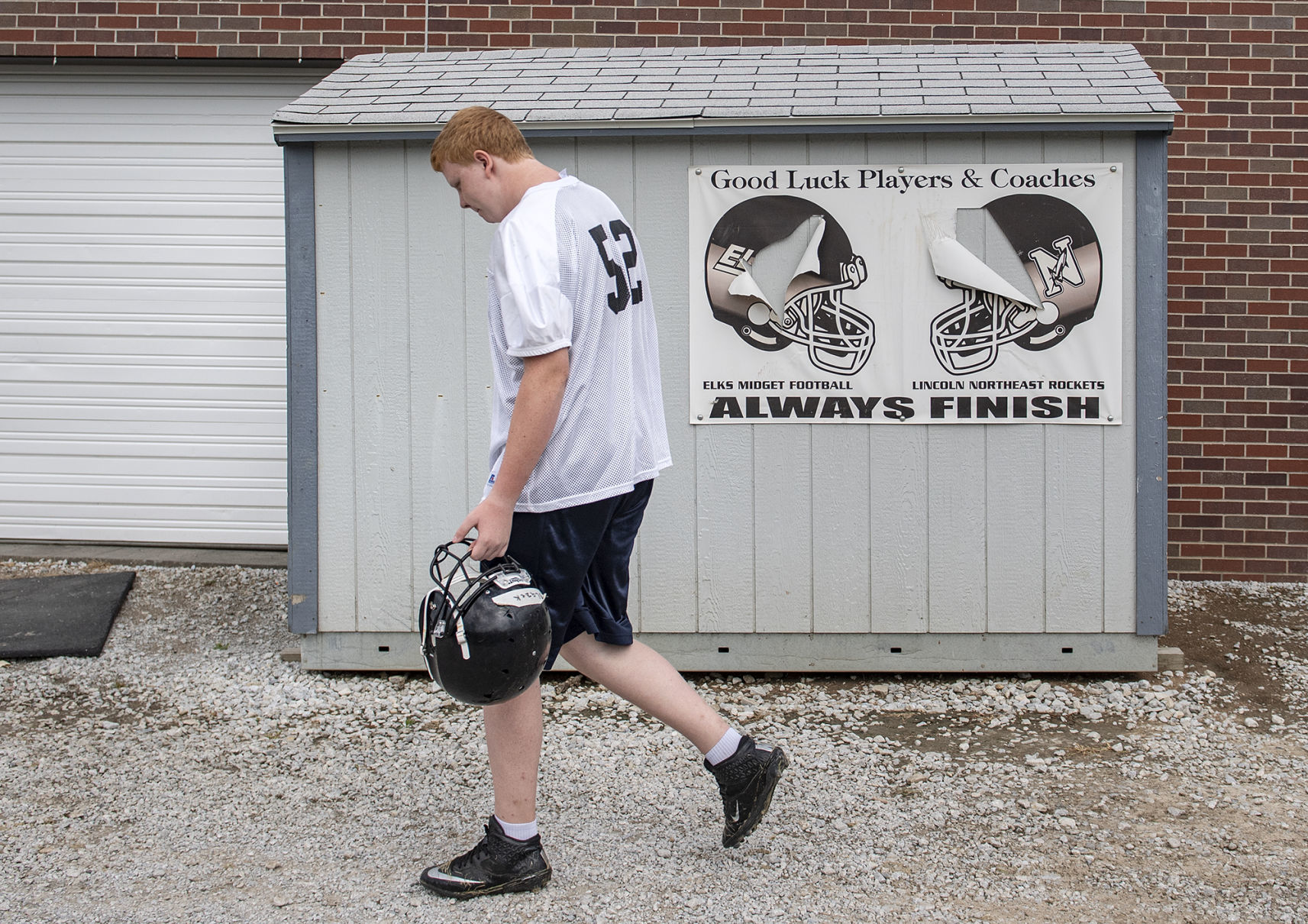 Northeast football practice, 8.12